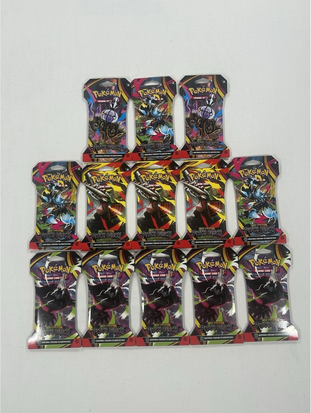 Pokemon TCG 13 Lot Pitch Black Booster Packs FACTORY SEALED